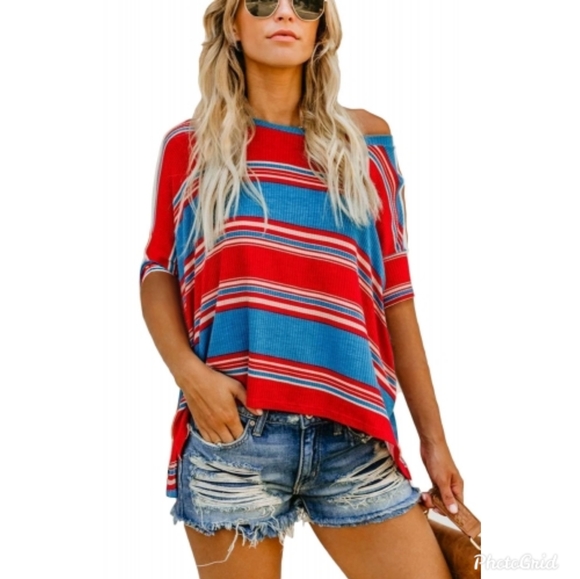 Tops - Striped Loose Fit T